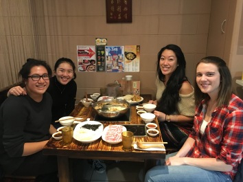 May 2016: Celebrating my 26th birthday at a subpar hotpot restaurant with my favourite fatties <3